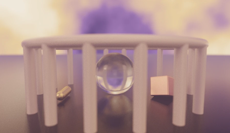 A hazy sunset still life with a shallow depth of field, the whole scene written as one fluent draft.
