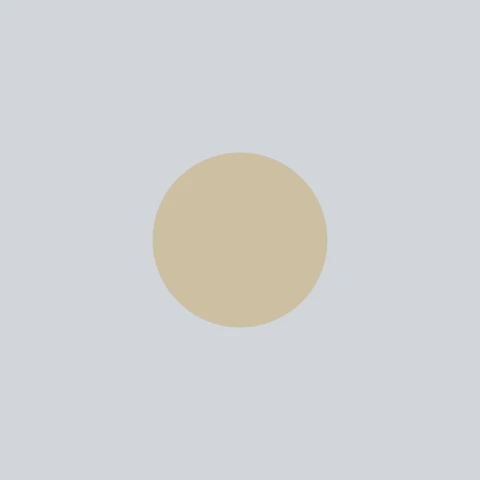 The same gold sphere under one flat colour of light: no highlight, no shadow, and barely any sense of a surface.